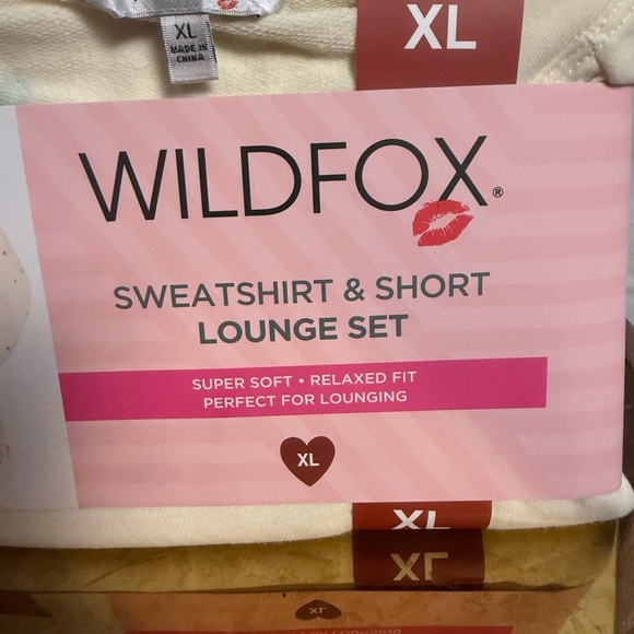 Wildfox Cream Pajama Set Cozy Intimates Sleepwear - Picture 3 of 4